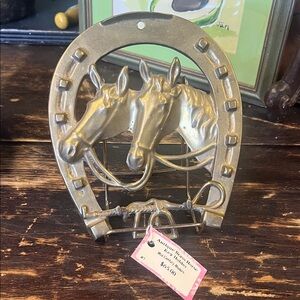 Antique Brass Horse Wall Hook